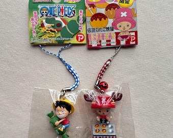 One Piece Luffy & Chopper Food Gotochi Charm Strap (Set of 2)
