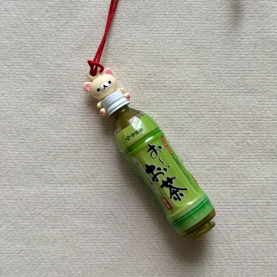 Rilakkuma Japanese Green Tea Bottle Charm Strap - Etsy