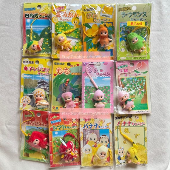 ご当地キューピー　まとめ売り　チャームストラップ キューピーQP ヴィンテージ ご当地 おいしいフルーツチャーム