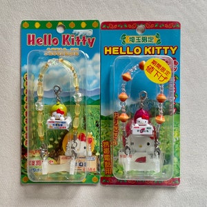 Hello Kitty Vintage Gotochi (Special Beads Box Version) - Kitty Food Harvest in Carton Box Charm Strap