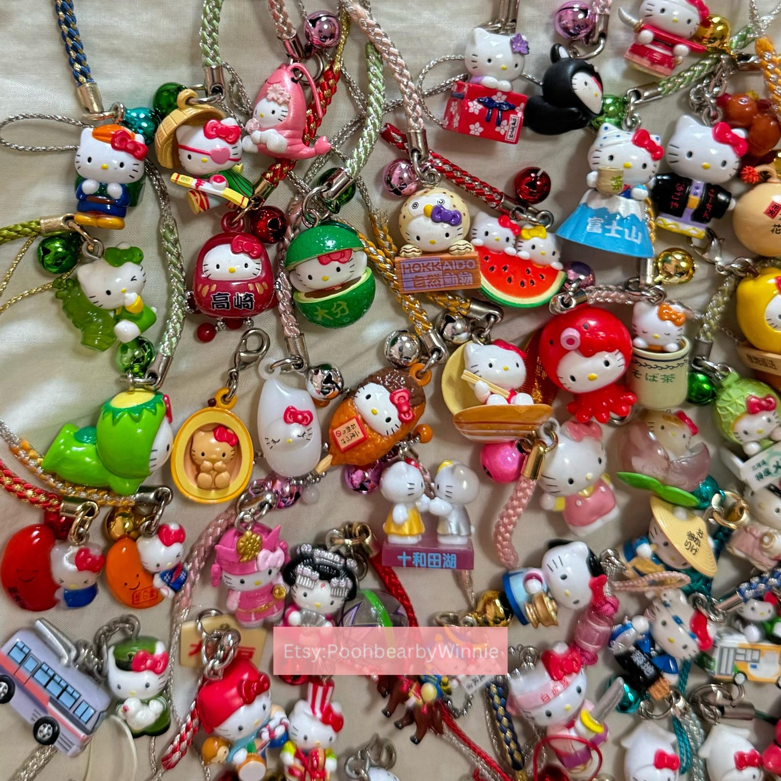 Hello Kitty Vintage Gotochi Random Design Trinket Charm Straps - Etsy