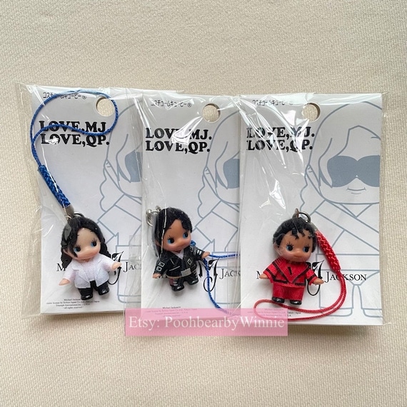 Kewpie QP Michael Jackson Love MJ Plush Charm Strap - Etsy