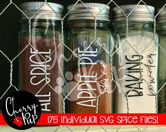 Spice Labels Svg Etsy