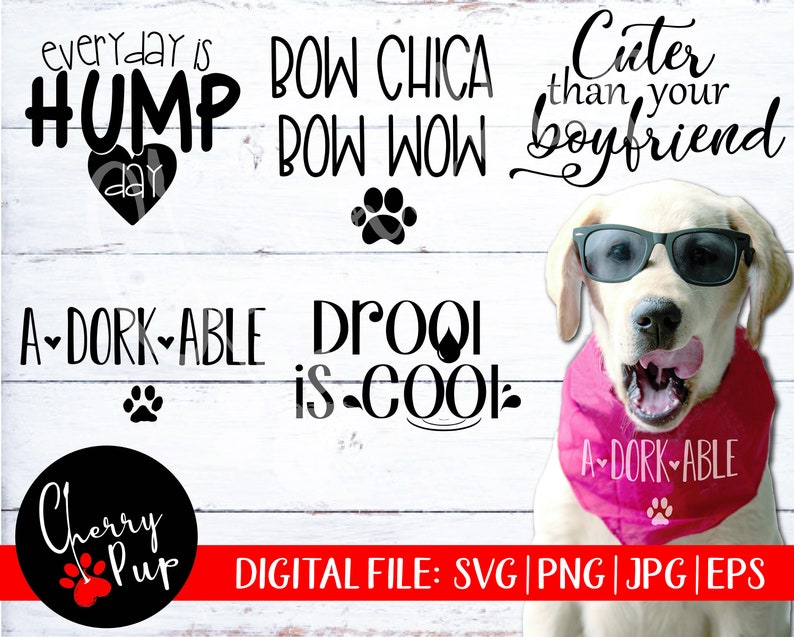 Dog Bandana SVG Bundle Dog Bandana Dog Life Dog Mom | Etsy