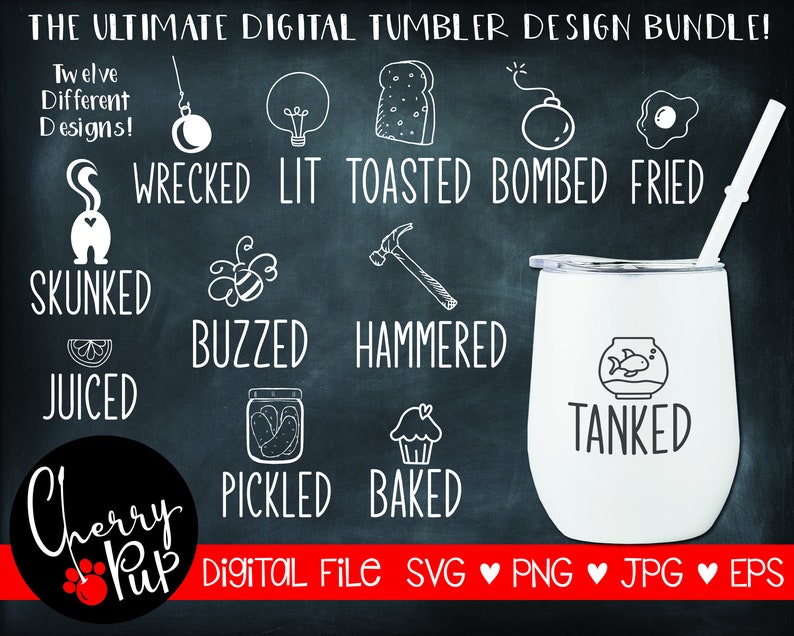 Download Ultimate Tumbler Digital Design Bundle Wine Tumbler Svg | Etsy