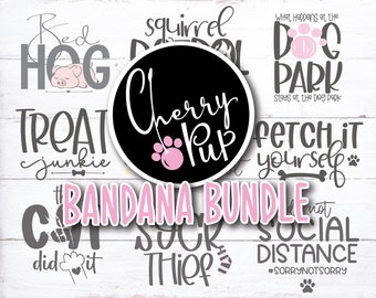 Svg Files For Cricut, Png Files, Dog Bandana SVG Bundle, Dog Bandana, Dog Life, Dog Mom, Bandana Cutting File, Dog SVG, Dog Shirt