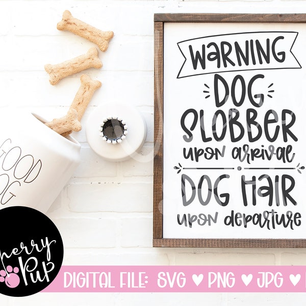 Funny Dog Warning Sign Svg, Instant Digital Download, Printable Dog Sign PDF, Dog Welcome Sign For Home, Gift For Dog Lover, Cricut Cut File