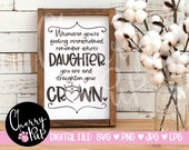 Straighten Your Crown SVG Digital Download, Gift For Daughter, Instant Download, Printable Sign, SVG For Cricut, Cricut Design Space Graphic