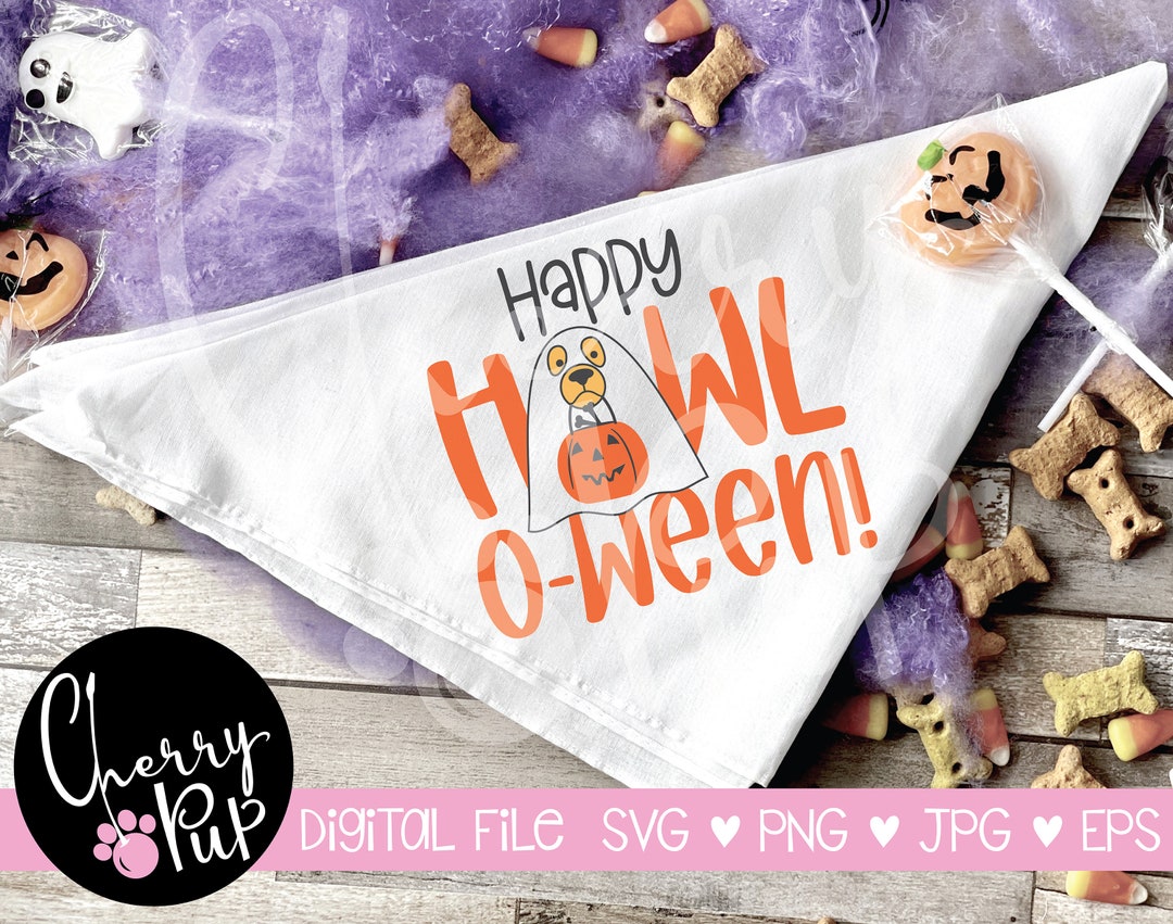 Happy Halloween Dog Bandana SVG, SVG Files for Cricut, Png Files ...