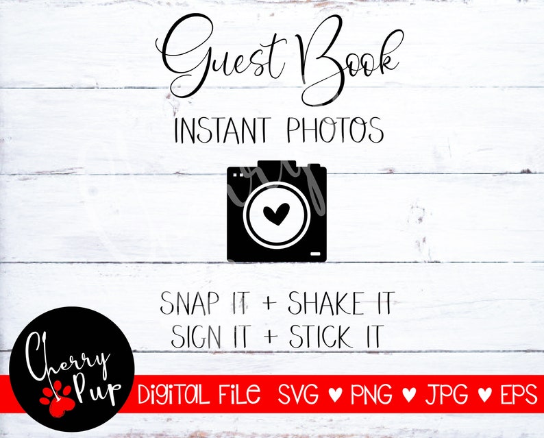 Download Instant Photo Guest Book SVG Wedding Sign Printable ...