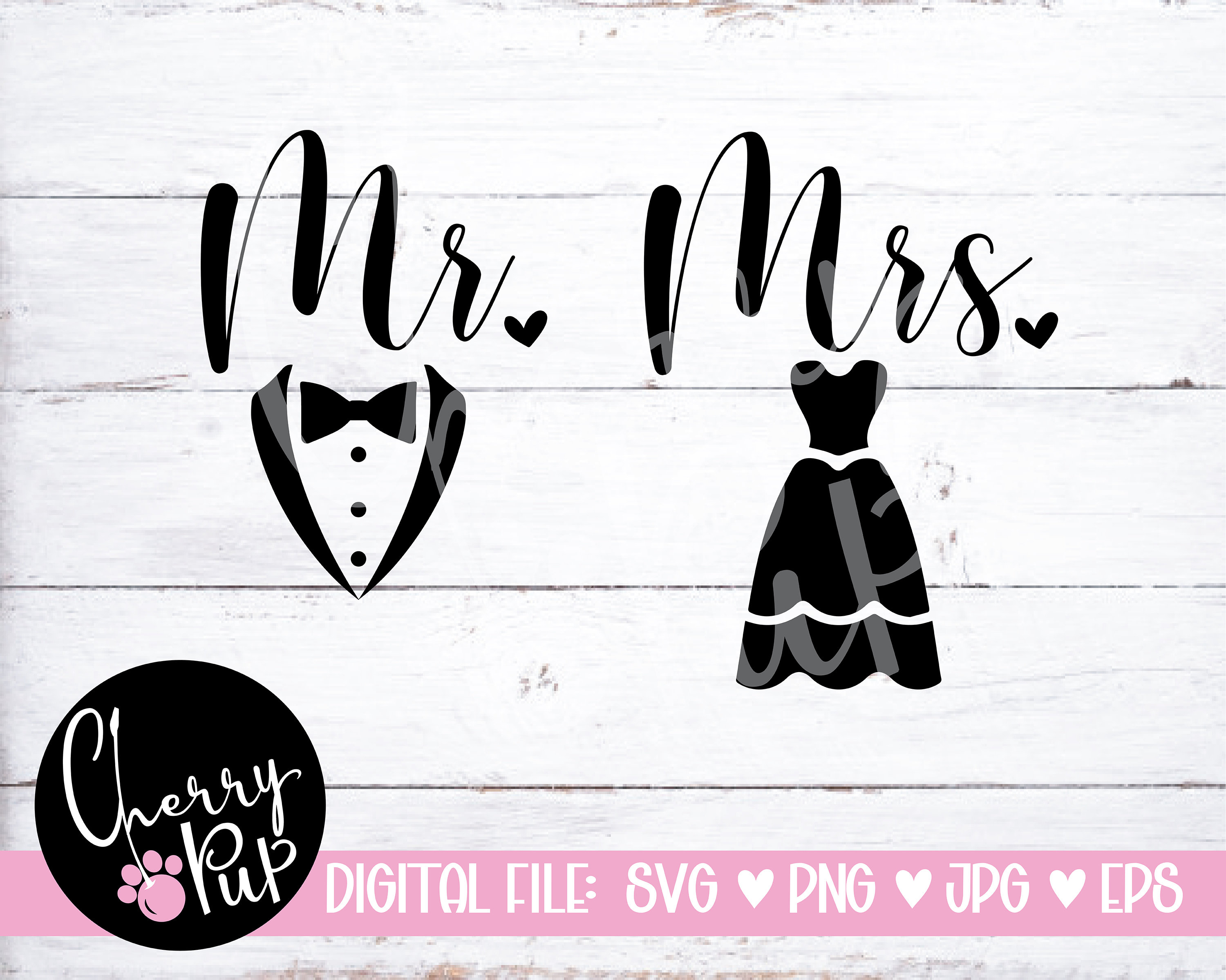 Mr and Mrs SVG Svg Files for Cricut Sublimation PNG File - Etsy