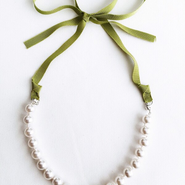 Ribbon Necklaces Etsy