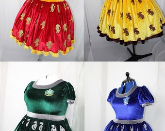 Wizard school inspired glittery cupcake dresses