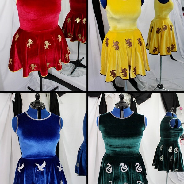 Wizard school dresses with pockets sizes 2-28