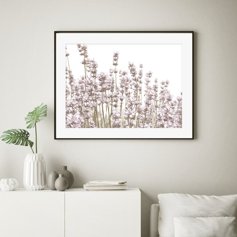Lavender Wall Art Wildflower Prints Lavender Art Print - Etsy