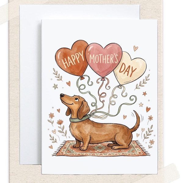 Mothers Day Card From the Dog Printable - Etsy