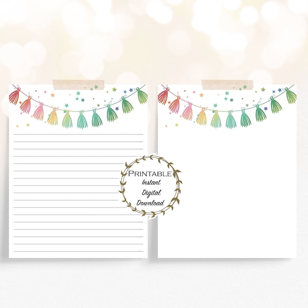 Rainbow Stationary - Etsy