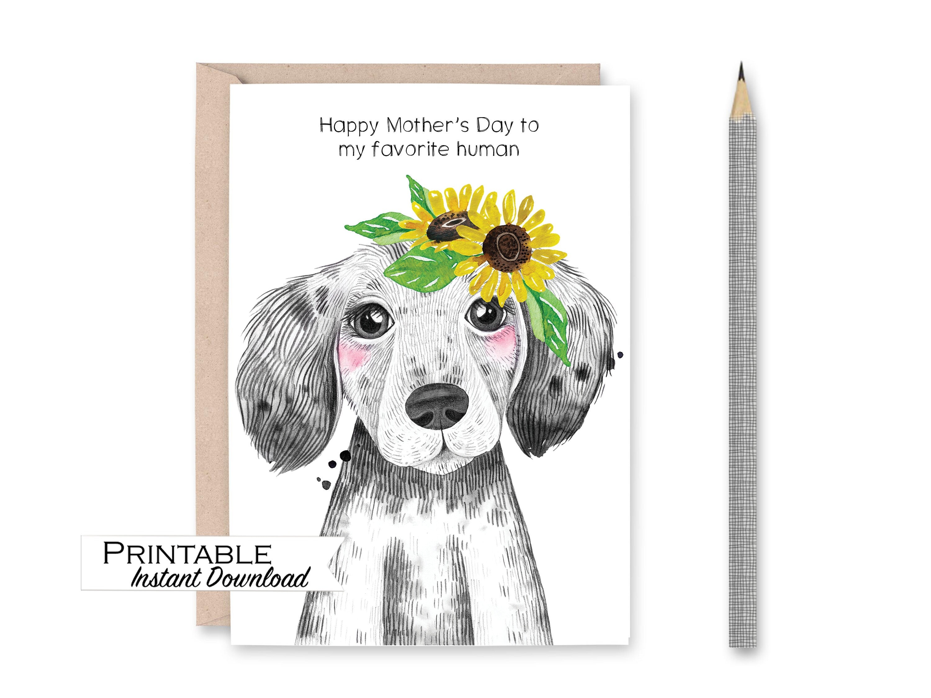 Funny Mothers Day Card From the Dog Dog Mom Printable Card - Etsy