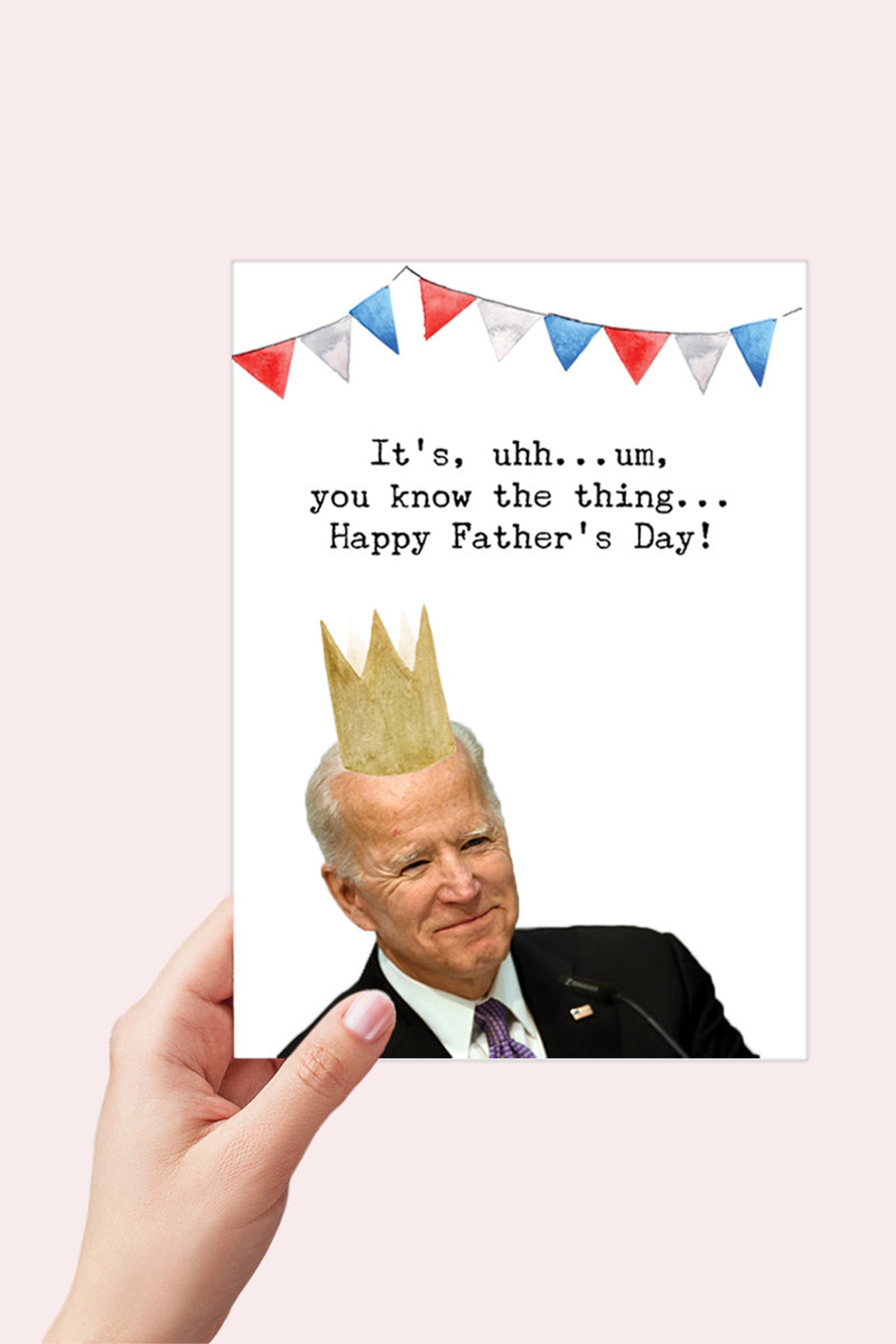 Biden Funny Fathers Day Card Biden Joke Fathers Day You Know | Etsy