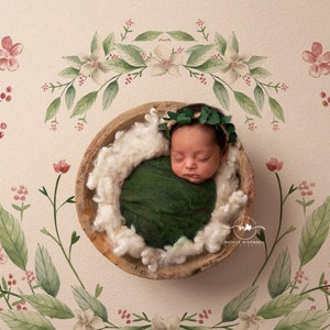 Digital Background - Digital Backdrop - Composite Backdrop - Newborn Backdrop -  boho - flowers - floral - garden - nature - boy girl