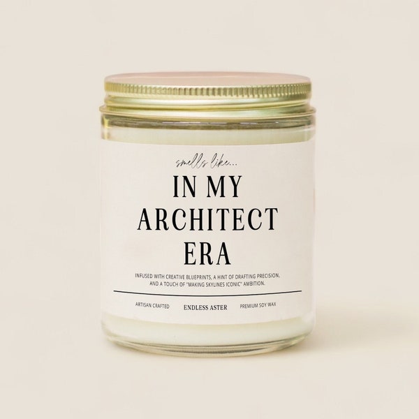 In My ARCHITECT Era Candle Gift Box, Funny Gift for Architects & Design Lovers, Architecture Student Graduation Present, New Architect Gift