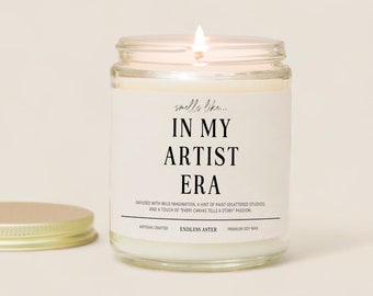 In My ARTIST Era Candle Gift Box for Creative Artist, Art Studio Decor, Funny Gift for Painters & Creatives, Art School Graduation Gift