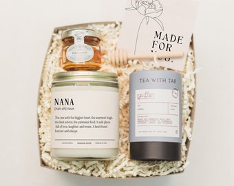 NANA Definition Candle Spa Gift Box, Funny Nana Mother's Day Gift from Grandkids, Nana Birthday Gift, Pamper Gift Box for Grandma, Nana Gift