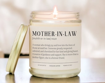 Mother In Law Definition Candle Spa Gift Box, Funny Mother's Day Gift for Future Mother In Law from Daughter In Law, MIL Birthday Gift