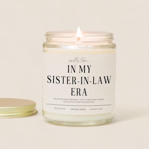 Caja de regalo con vela &quot;En la era de mi cuñada&quot;, regalo de cumpleaños para la futura cuñada, regalo de agradecimiento de la novia para el día de la boda