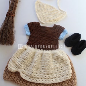 Princess Cinderella Maid Inspired Costume/Crochet Cinderella Rag Dress/Cinderella/Princess Photo Prop Newborn to 12 Months-