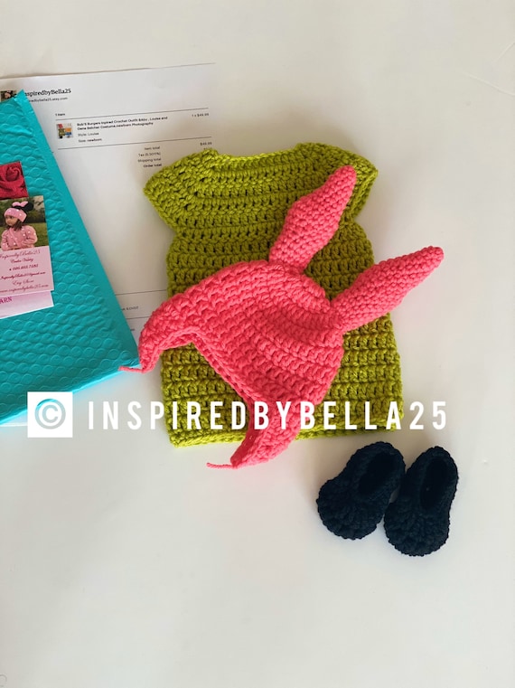 Bob's Burgers Louise Belcher Inspired Crochet Hat Pattern 