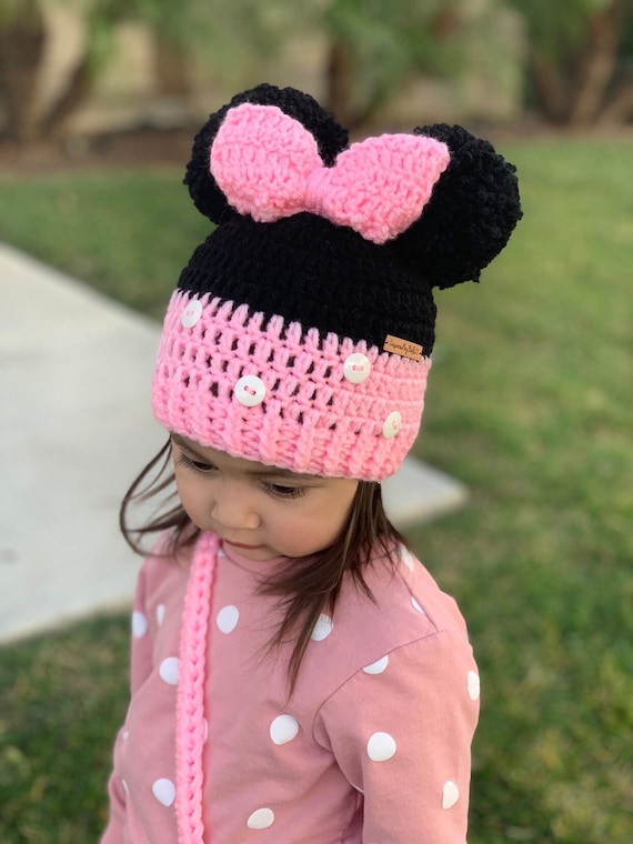 Minnie Mouse Crochet Hat Crochet Hats 