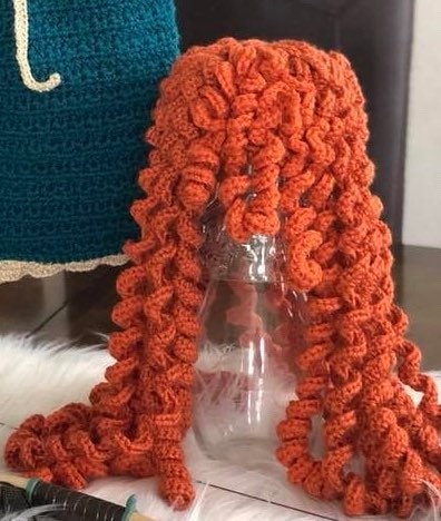 Brave Crochet Wig , Crochet Wig , Princess Curly Crochet Hat - Etsy