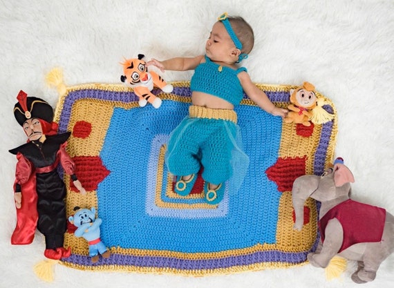 The Magic Carpet Handmade Crochet Inspired in Aladdin La Movie the Magic Carpet Etsy