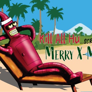 Bender Claus Christmas Card