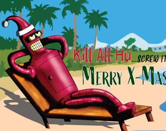 Bender Claus Christmas Card