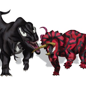 Venomsaurus Rex vs Carnageotops