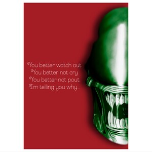 Twas the Night Before Christmas Xenomorph card