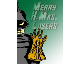 Bender Infinity Gauntlet Christmas Card