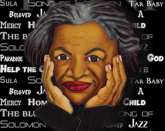 Toni Morrison-illustrationer, med hennes romaner