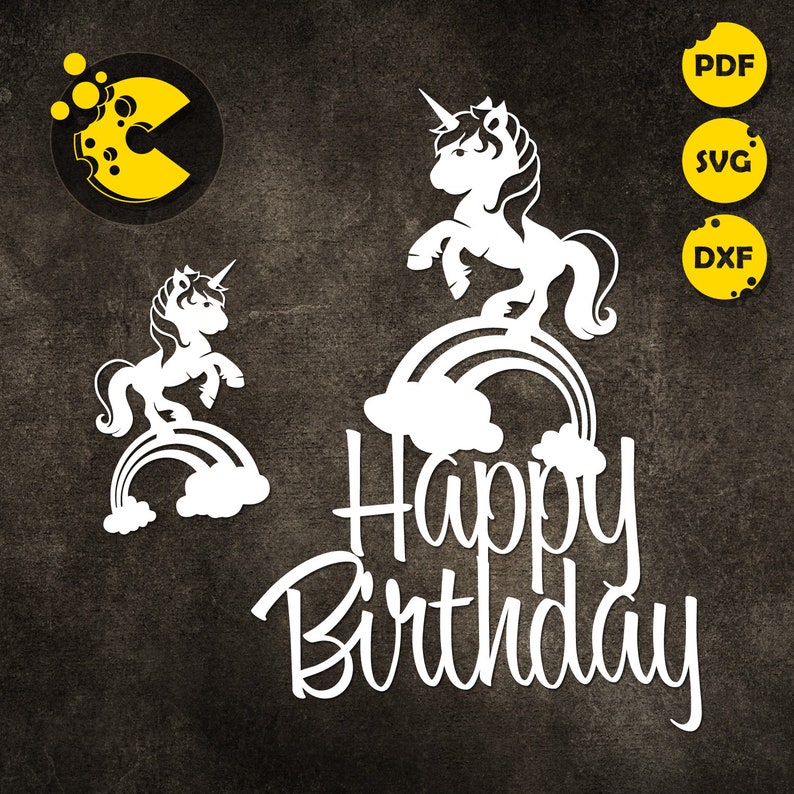 Download SVG / PDF / DXF files Paper cutting template cake topper ...