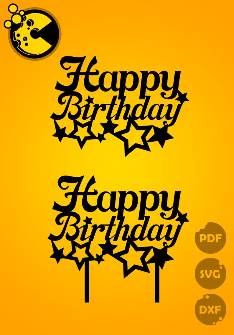 Download SVG / PDF / DXF files Paper cutting template cake topper ...