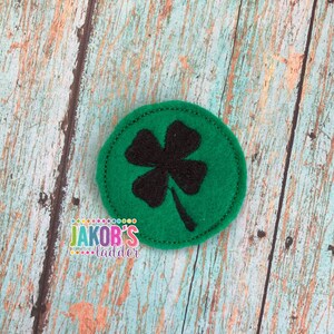 Shamrock Feltie Machine Embroidery Design, digital download for embroidery machines