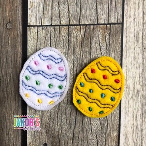 Easter Egg Feltie Embroidery Design, digital download to be used with embroidery machines