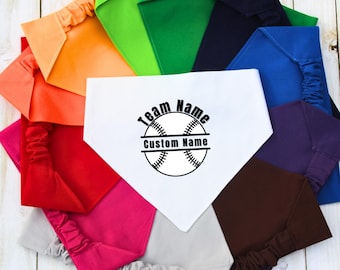 Scrunchie Dog Bandana, Baseball Pet Bandana, Cat Bandana, Sports Pet Bandana, Dog Mom Gift, New Dog Gift, Team Spirit Bandana, Bulk Orders