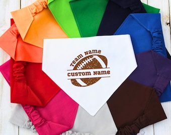 Scrunchie Dog Bandana, Football Pet Bandana, Cat Bandana, Sports Pet Bandana, Dog Mom Gift, New Dog Gift, Team Spirit Bandana, Bulk Orders