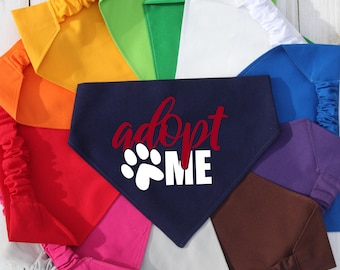 Adopt Me Dog Scrunchie Bandana, Rescue Pet Adoption Event Accessory
