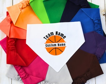 Scrunchie Dog Bandana, Basketball Pet Bandana, Cat Bandana, Sports Pet Bandana, Dog Mom Gift, New Dog Gift, Team Spirit Bandana, Bulk Orders