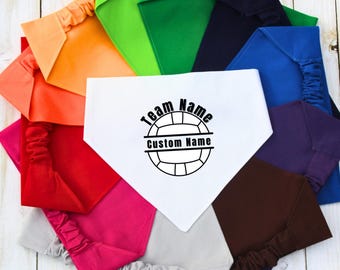 Scrunchie Dog Bandana, Volleyball Pet Bandana, Cat Bandana, Sports Pet Bandana, Dog Mom Gift, New Dog Gift, Team Spirit Bandana, Bulk Orders