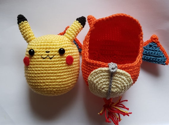 Charizard Crochet Pattern / Pokemon / Lazy Dragon / Orange / 